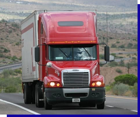 big truck on the road photo big truck on the road